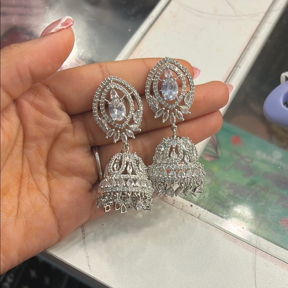 Elegant Silver Dangle Earrings